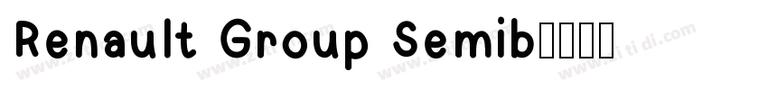 Renault Group Semib字体转换